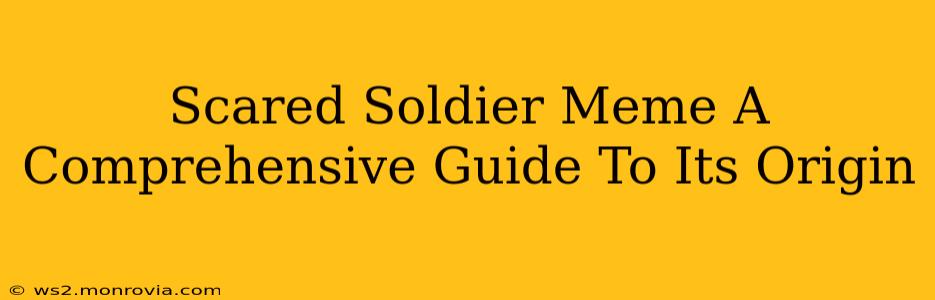Scared Soldier Meme A Comprehensive Guide To Its Origin